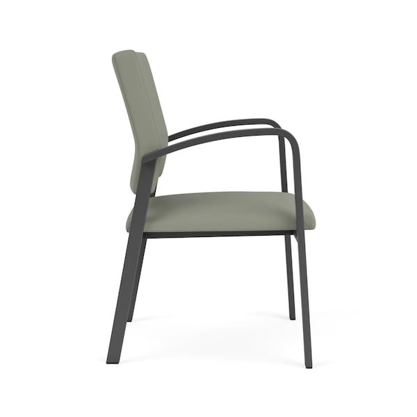 Newport Guest Chair Metal Frame, Charcoal, OH Eucalyptus Upholstery